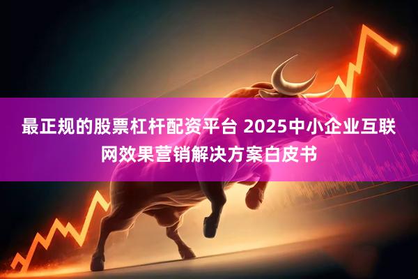 最正规的股票杠杆配资平台 2025中小企业互联网效果营销解决方案白皮书